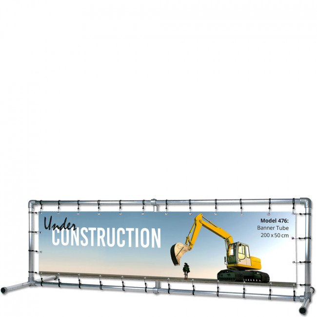 Freistehender Rahmen - für 200x50cm Banner